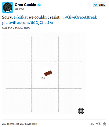 oreo twitter marketing